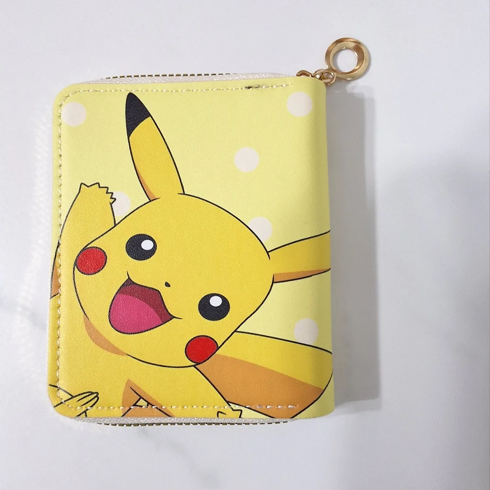 NEW Pokemon Pikachu Zip Around Wallet Coin Purse